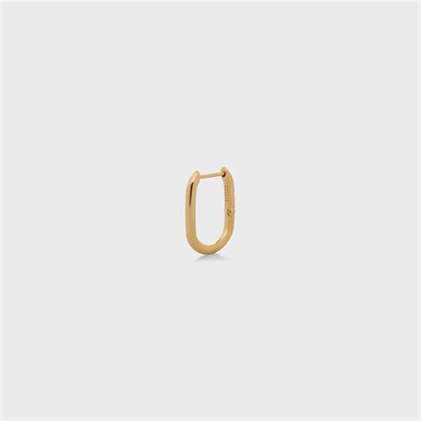 Celine Separables Hoop in Brass with Gold Finish 